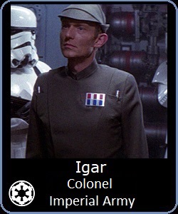 Colonel Igar, Commander