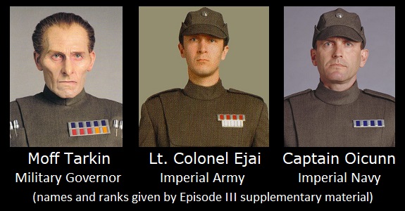 Imperial officers from Episode III